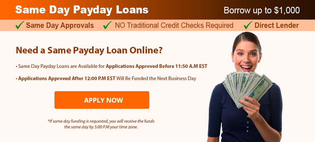 same day payday loans cut off times